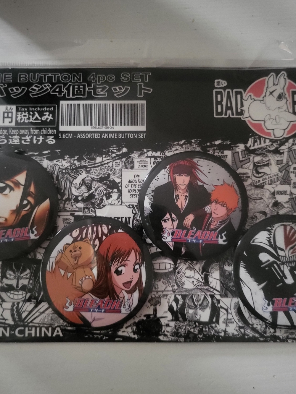 Anime Button Pin Set - Bleach